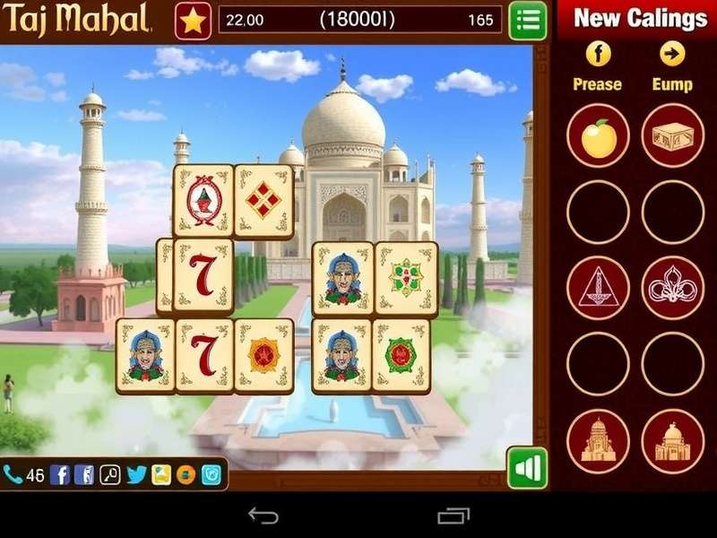 Taj Mahal Mahjong Platinum Game Screenshot